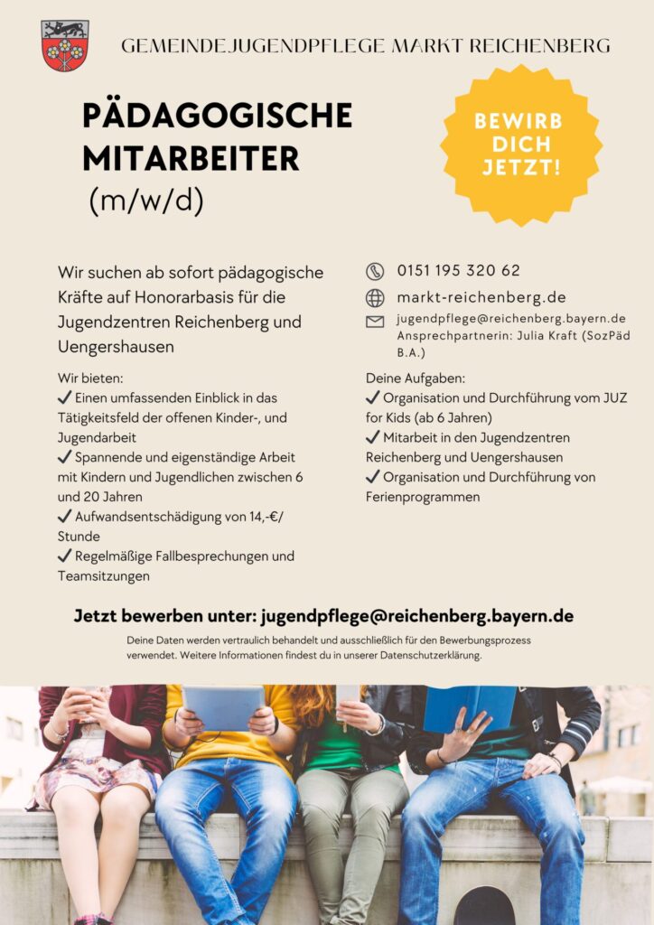 Ausschreibung für pädagogische Honorarkräfte