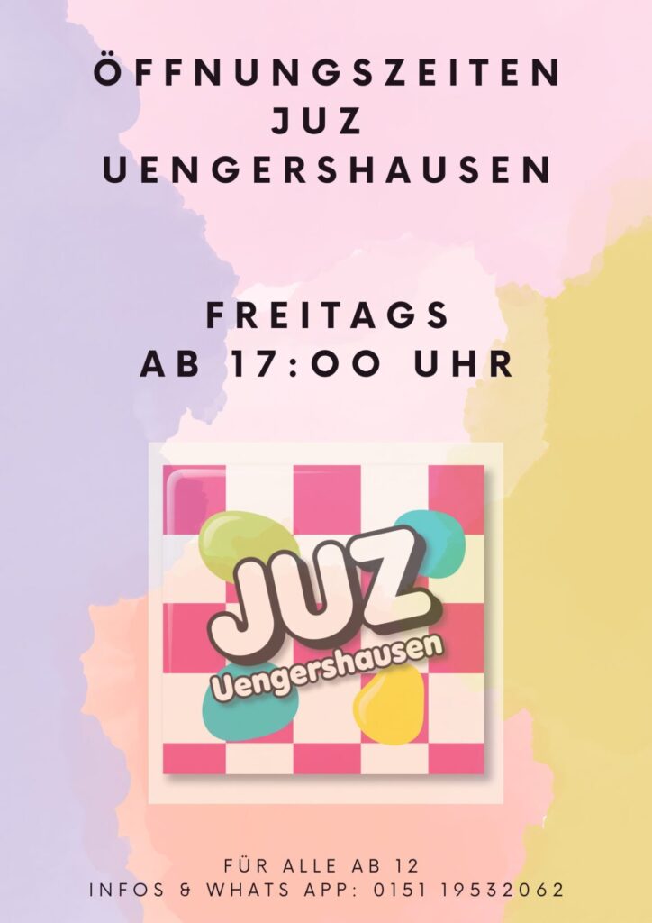 Öffnungszeiten des JUZ Uengershausen